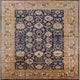 Ahgly Company Indoor Square Mid-Century Modern Area Rugs, 4' Square