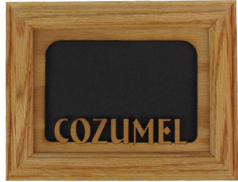 Cozumel Oak Picture Frame and Oak Matte, 5"x7"
