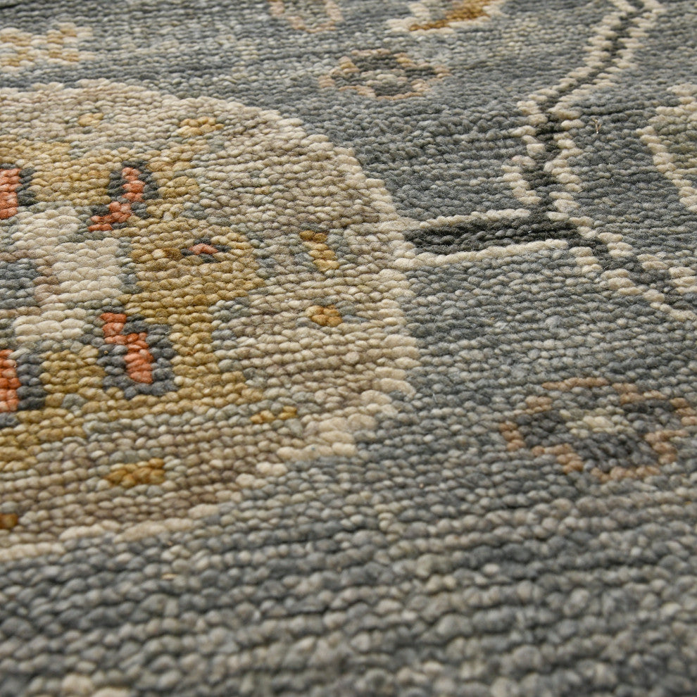 Willow Nancy Area Rug, Gray, 8' x 10', Floral