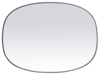 Elegant Lighting MR2B3040 Brynn 30" W x 40" H Modern Oval - Black