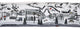 46" White Aspen Daylight Skyline Lumbar Decorative Pillow