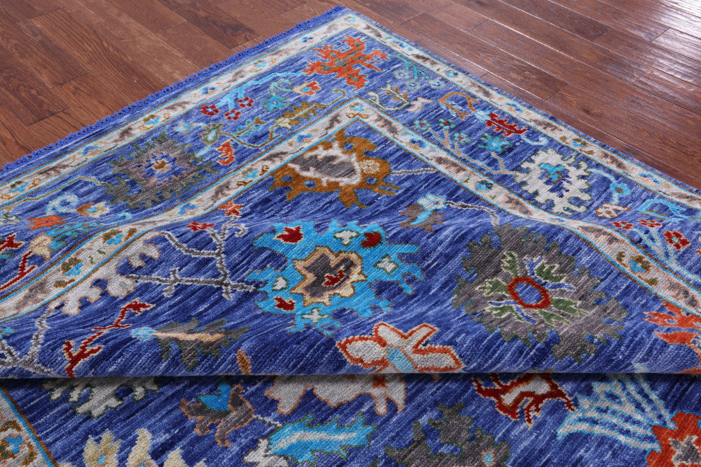 Turkish Oushak Hand-Knotted Wool Rug 8' 1" X 10' 1" - Q15456