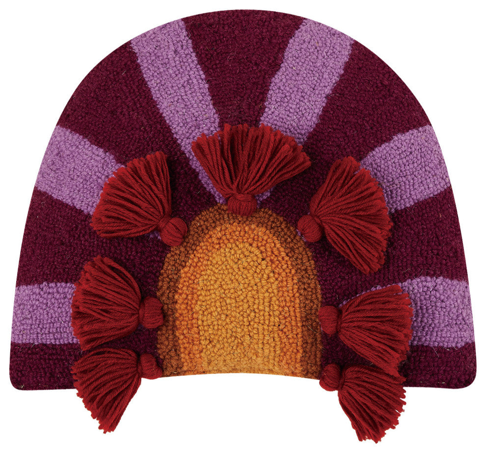 In Bloom W/Tassels Hook Pillow