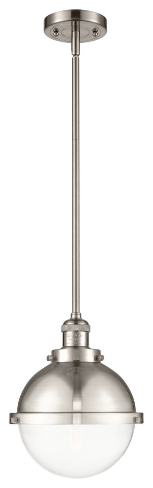 Innovations 201S-SN-HFS-82-SN-LED Hampden 1 Light Pendant, Brushed Satin Nickel