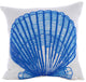 Blue Throw Pillow Covers 16"x16" Decorative Cushion Cover Cotton, Oyster Bay