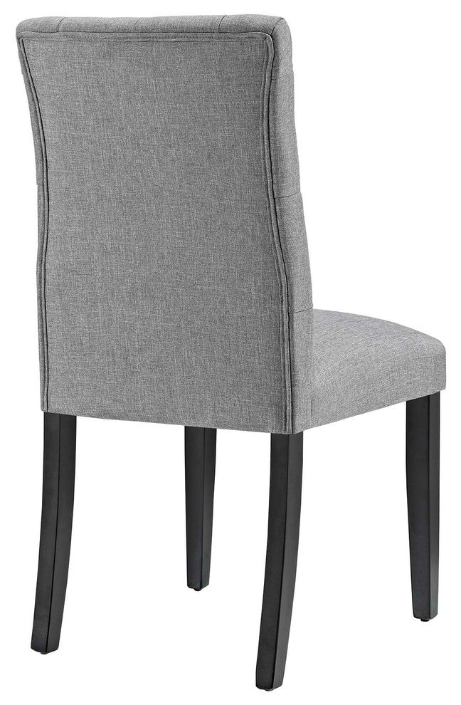 Light Gray Duchess Dining Chair Fabric Set of 4