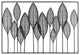 Wall Art of Leaves With Frame in Landscape Orientation, Black