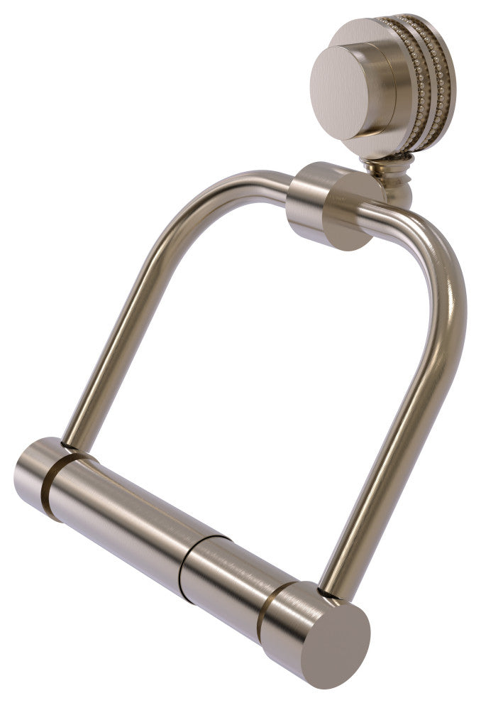 Venus 2 Post Toilet Tissue Holder With Dotted Accents, Antique Pewter