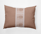 14x20" Fish Chips Nautical Decorative Indoor Pillow, Mauve