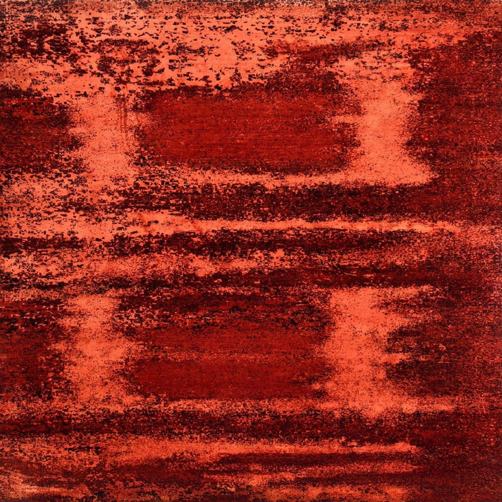 Ahgly Company Indoor Square Mid-Century Modern Area Rugs, 3' Square