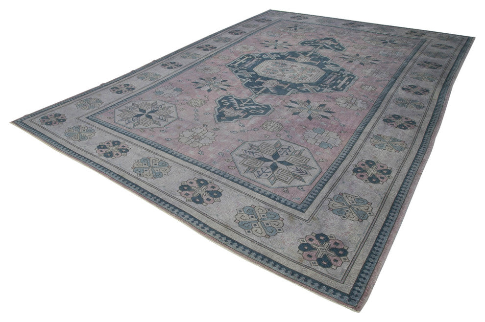 Rug N Carpet - Handmade Oriental 9' 7" x 13' 5" Unique Oushak Area Rug