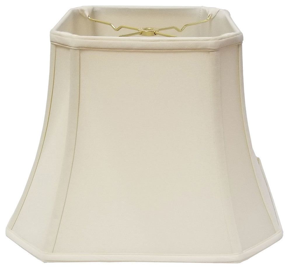 Royal Designs Square Cut Corner Bell Lamp Shade, Eggshell, 9x16x13