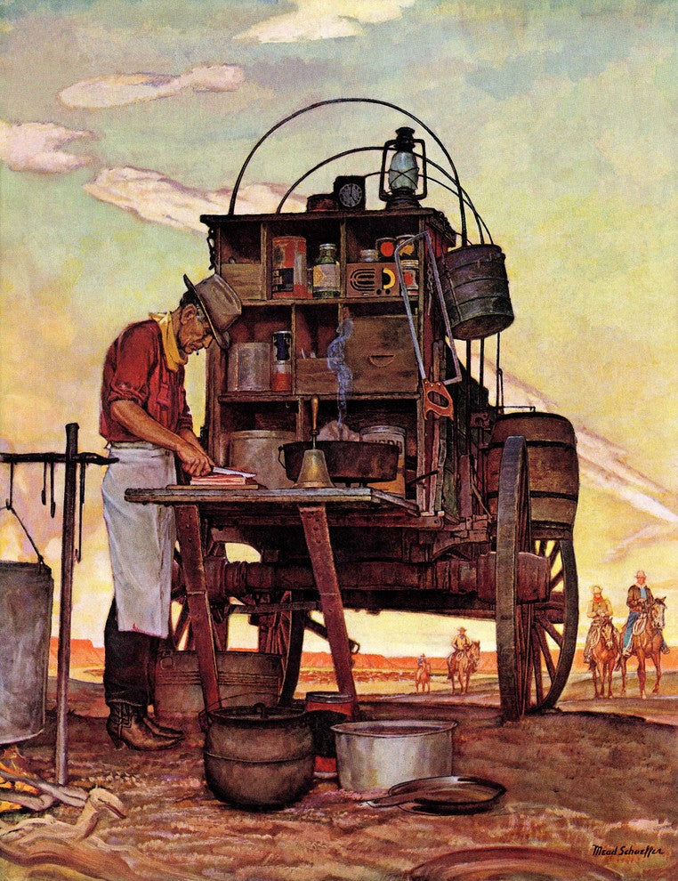 "Chuckwagon" Painting Print on Canvas by Mead Schaeffer