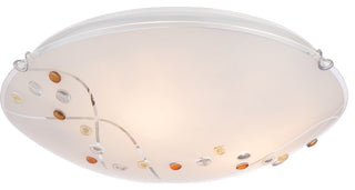 Stellar 3-Light Flush Mount, Polished Chrome
