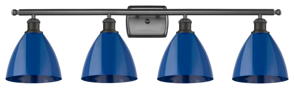 Innovations 516-4W-OB-MBD-75-BL-LED 4 Light Bath Vanity Light, Oil Rubbed Bronze