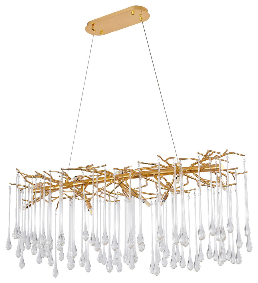 Bethel International CN02C47G 12 Light Chandelier, Gold