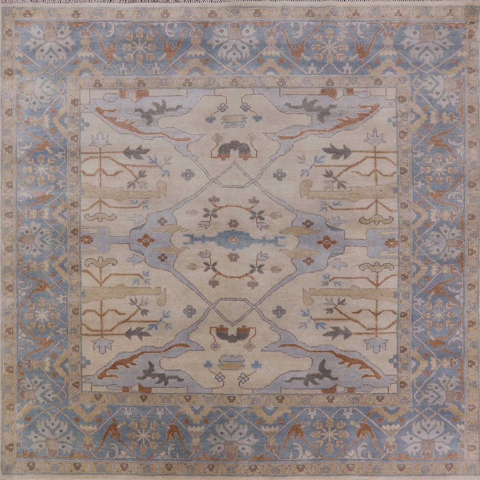 Ahgly Company Indoor Square Mid-Century Modern Area Rugs, 8' Square