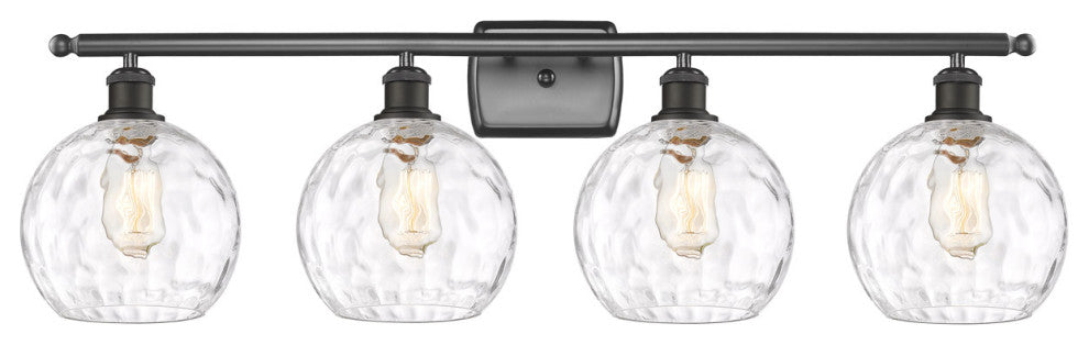 Innovations 516-4W-OB-G1215-8 4 Light Bath Vanity Light, Oil Rubbed Bronze