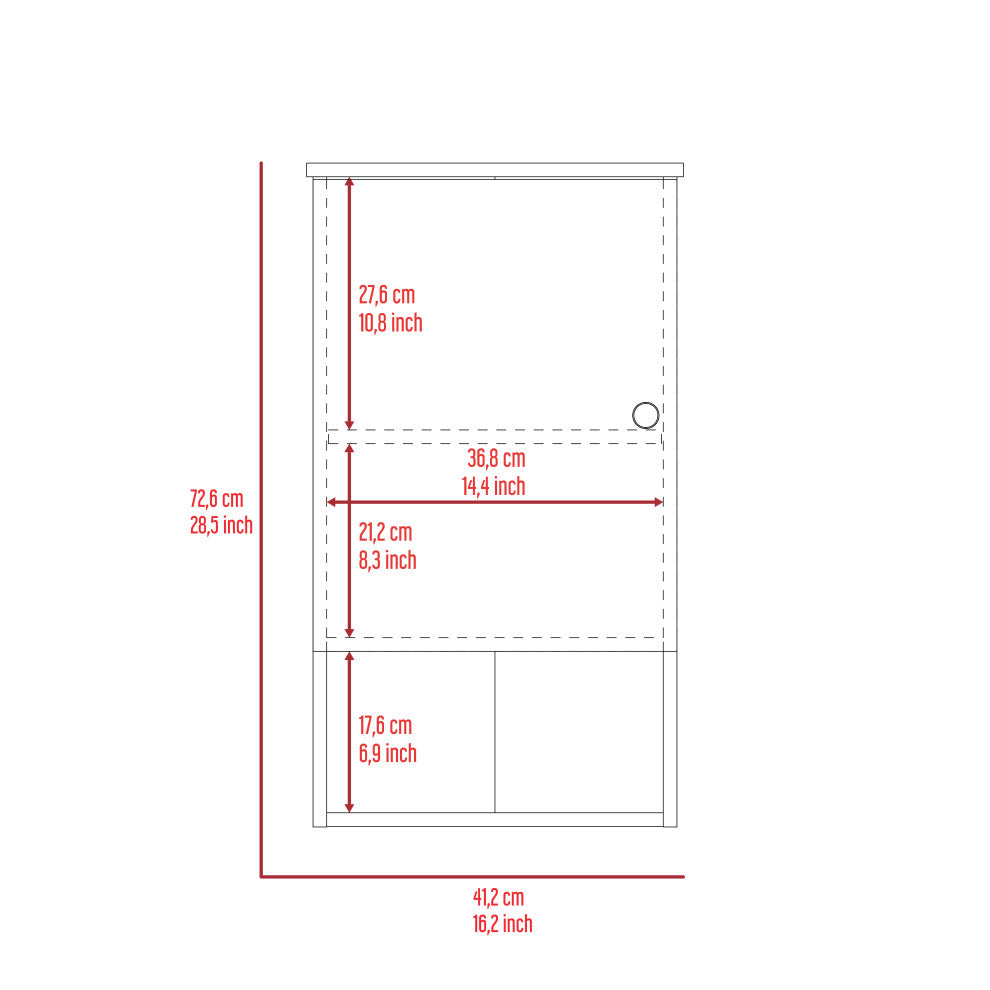 DEPOT E-SHOP: Arya Medicine Cabinet, Light Gray