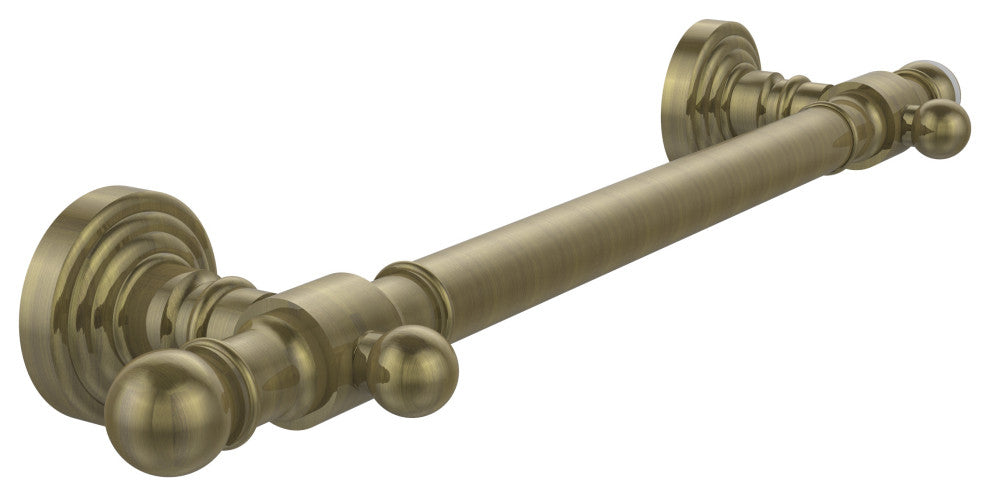 16" Grab Bar Smooth, Antique Brass