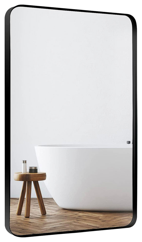 30 inch Rectangular Framed Wall Mounted Bathroom Vanity Mirror