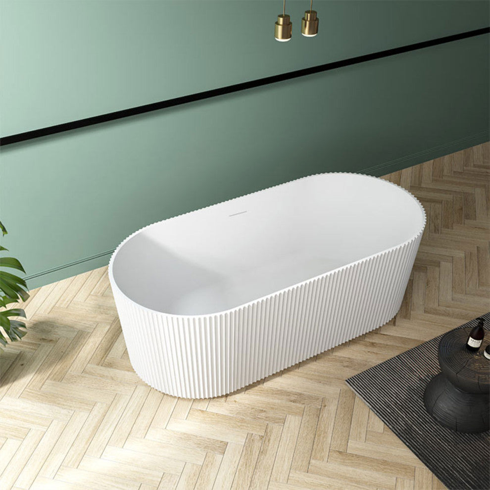 Narnia-67 V-groove Freestanding Tub