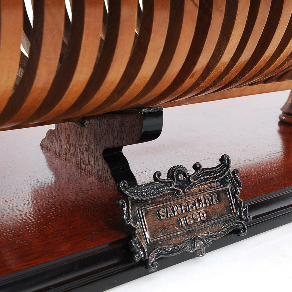 San Felipe Open Hull Museum-quality Fully Assembled Wooden Model Ship