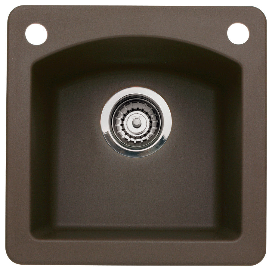 Blanco 440202-2 Granite Bar Kitchen Sink, Cafe Brown
