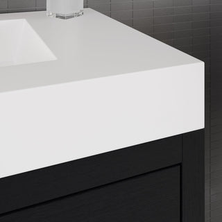 Boutique Bath Vanity, Black, 36", Single Sink, Freestanding