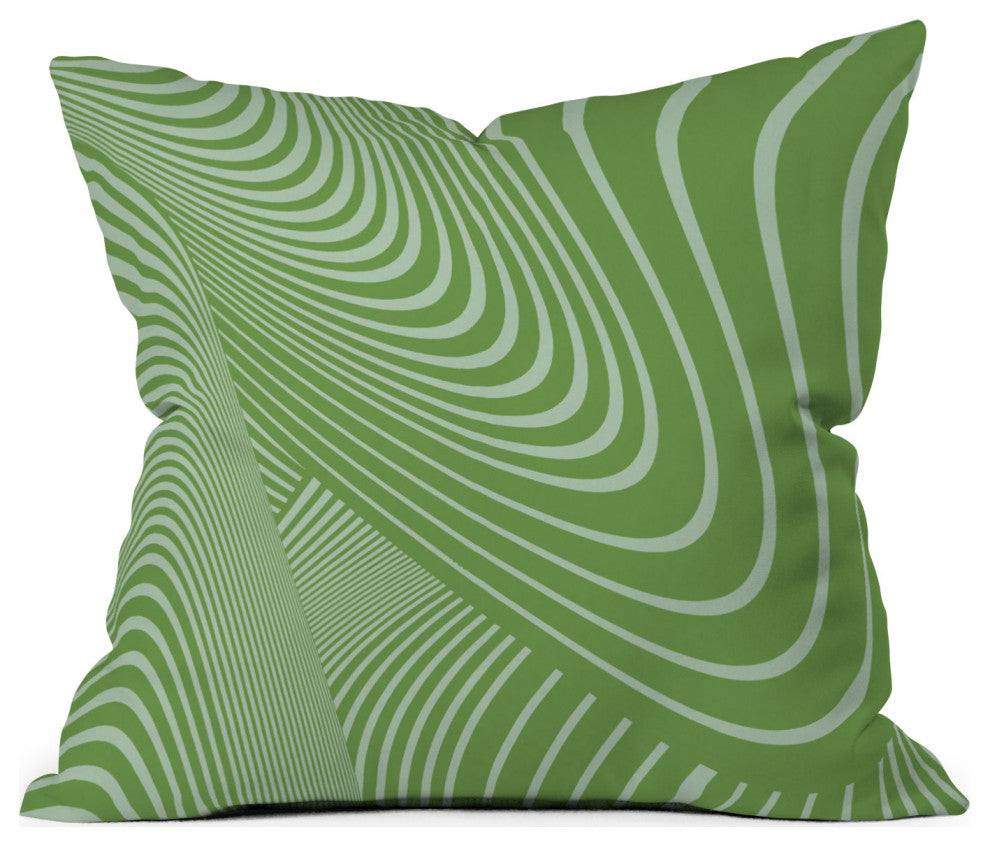 Gabriela Fuente Green Future Outdoor Throw Pillow