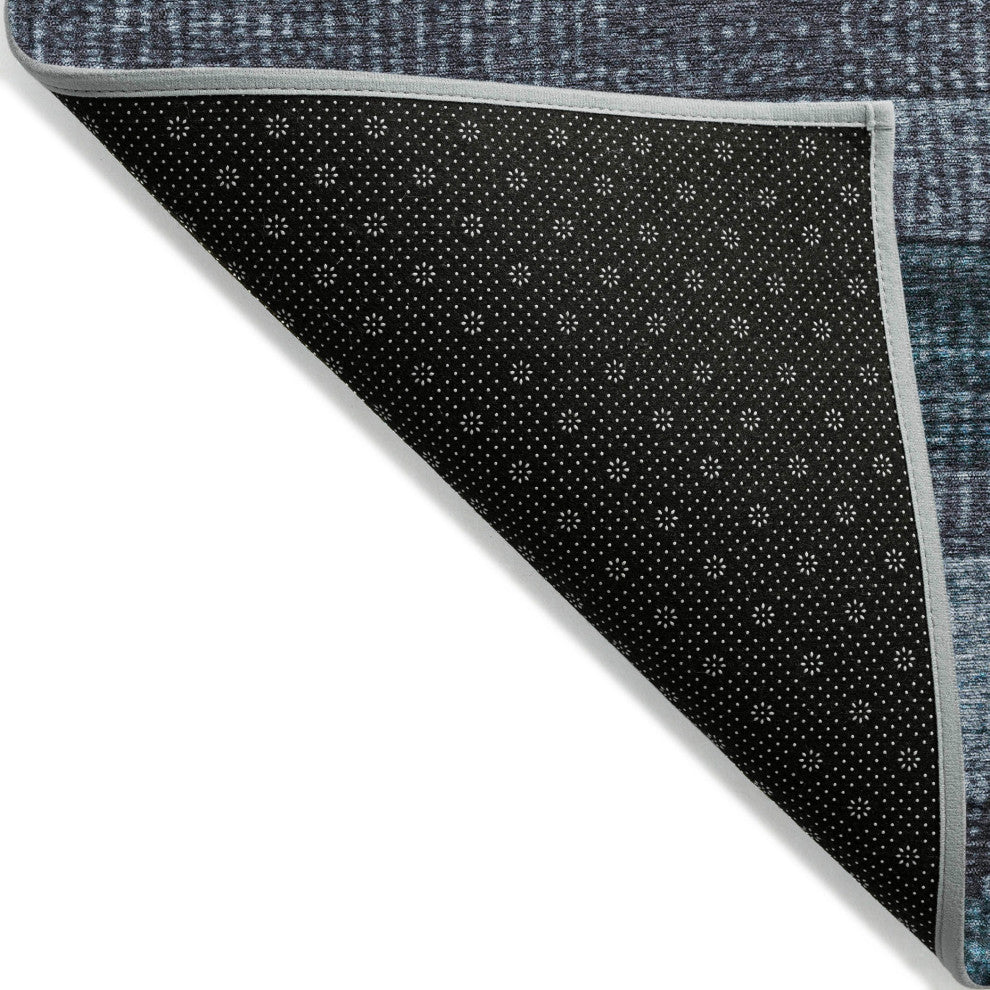 Machine Washable Indoor/Outdoor Chantille ACN1865 Teal 3' x 5' Rug