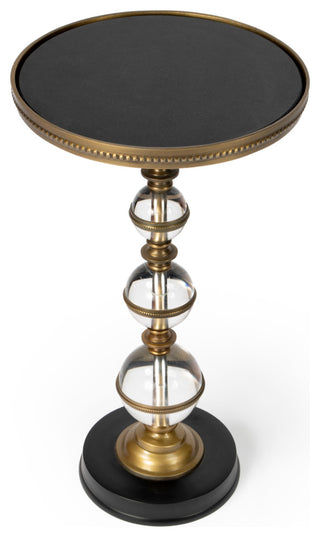 Butler Forella Granite and Acrylic Pedestal End Table