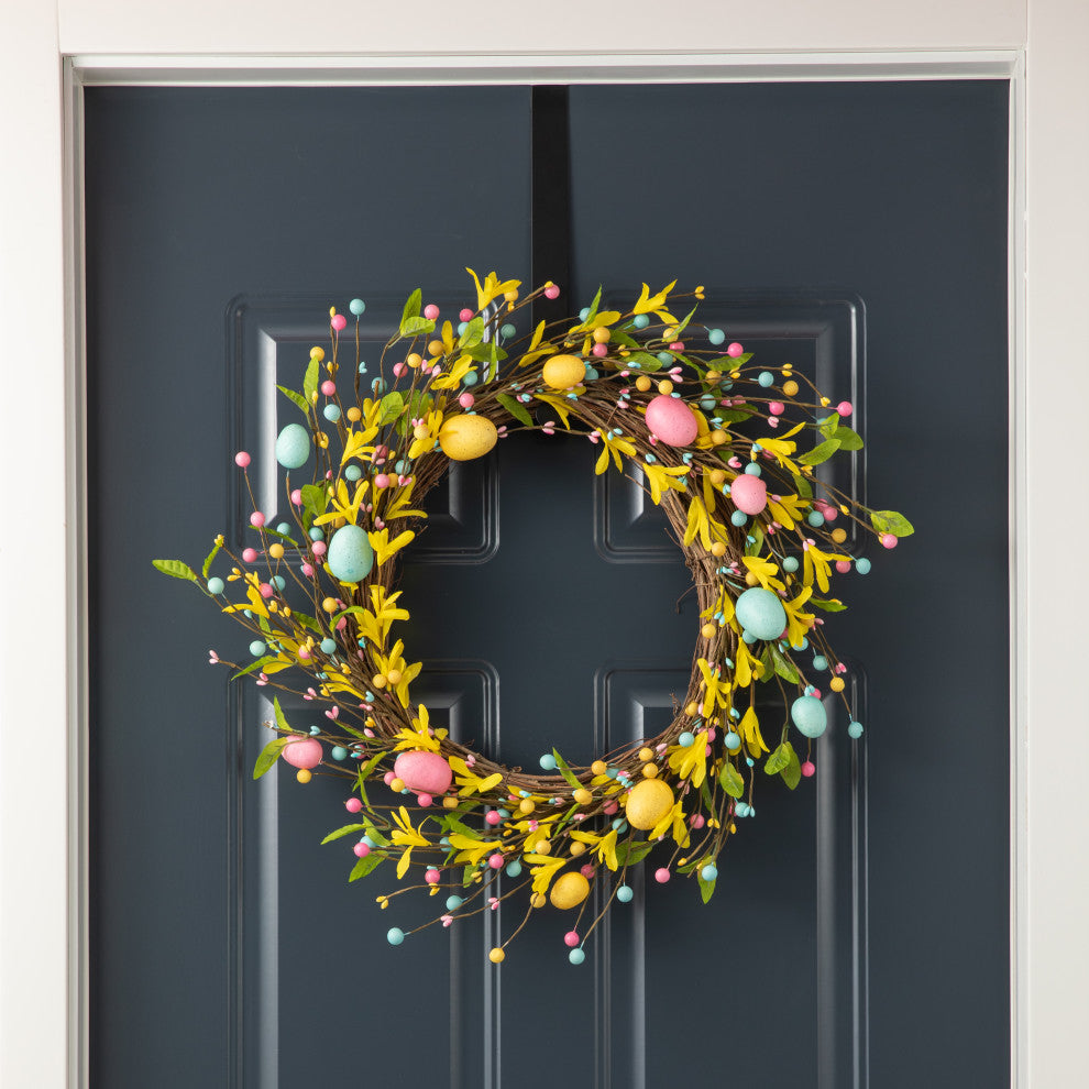 22"D Easter Egg Wreath