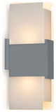 Acuo Outdoor LED Sconce, Matte Gray, Cool White