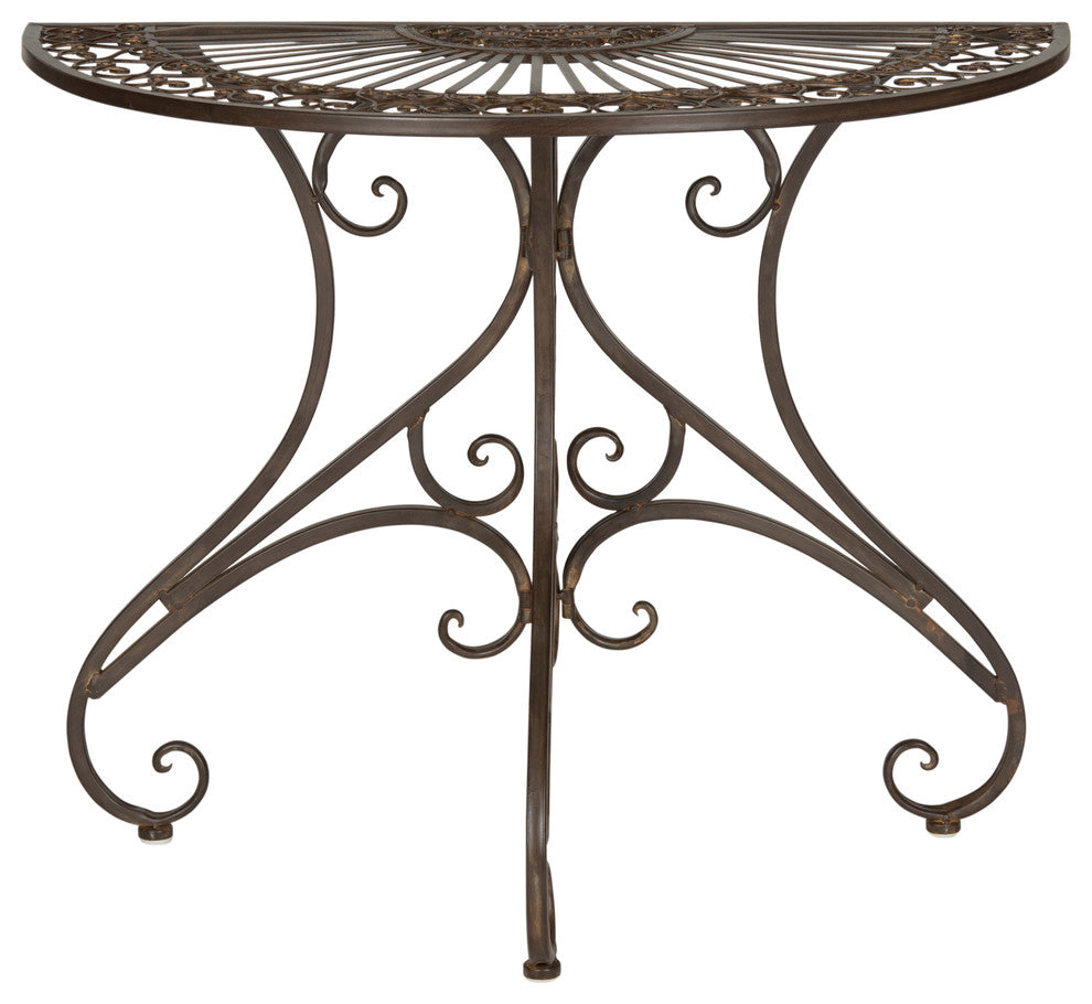Safavieh Annalise Indoor-Outdoor Accent Table, Rustic Brown