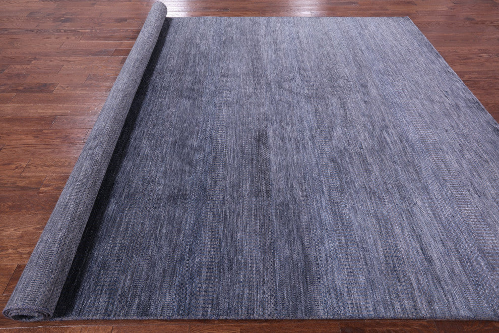 Hand-Knotted Savannah Grass Wool and Silk Rug 9' 0" X 12' 3" Q11919
