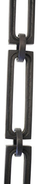 Brass Rectangle Chandelier Chain, Various Finishes, Oil Bronzed Black, H80