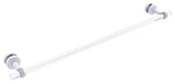 Pacific Beach 30" Shower Door Towel Bar with Twisted Accents, Matte White