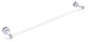 Pacific Beach 30" Shower Door Towel Bar with Twisted Accents, Matte White
