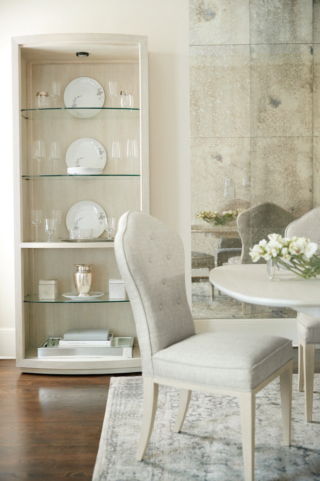 Bernhardt East Hampton Side Chair, Cerused Linen