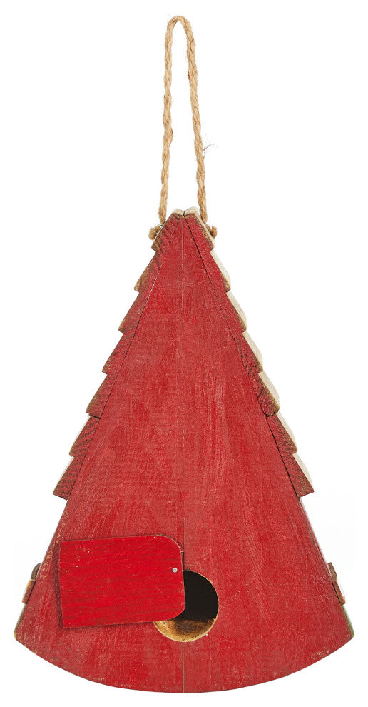 Wood Watermelon Birdhouse for Bluebird, Outdoor Hanging Birdhouse