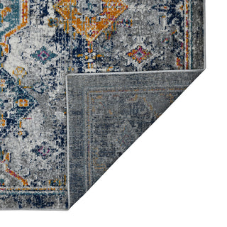 Montana Myro Runner, Blue, 2'7" x 8', Geometric
