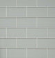 Glass Subway Tile, Light Gray, Sample Swatch