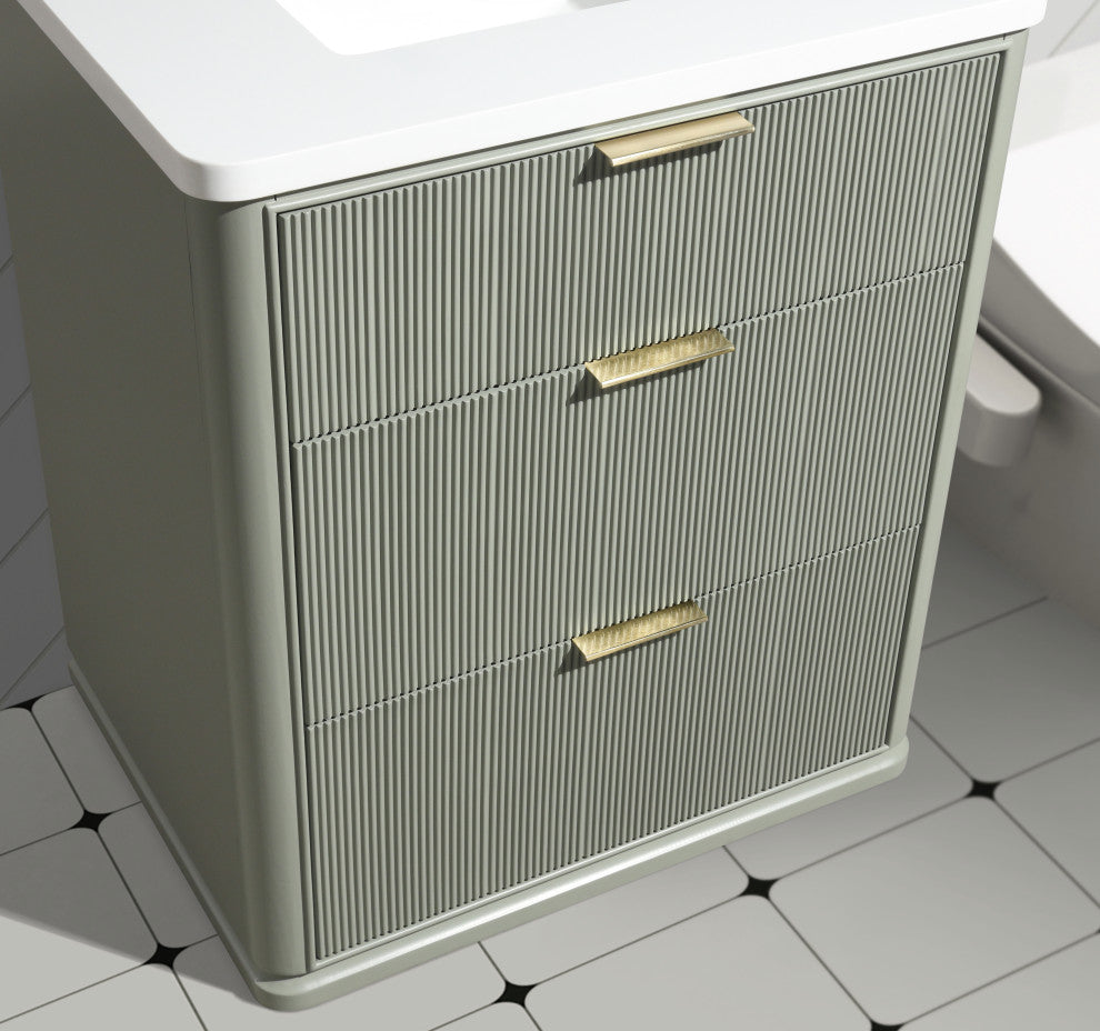 Ari Kitchen and Bath Aria 30" Freestanding Bathroom Vanity Sage