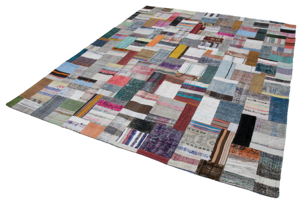 Rug N Carpet - Handmade Turkish 8' 2'' x 10' 0'' Unique Patchwork Kilim Rug