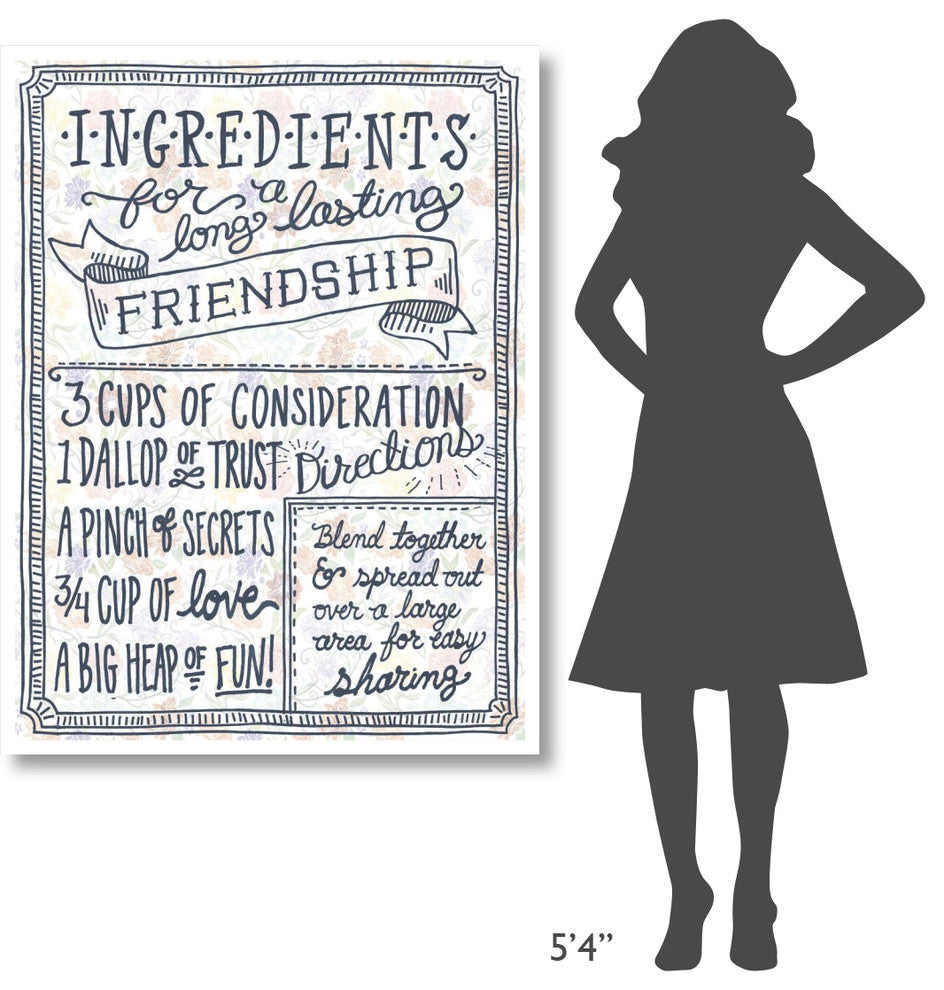 "Ingredients For Life Ditzy Floral IV" Paper Print by Mary Urban, 38"x50"