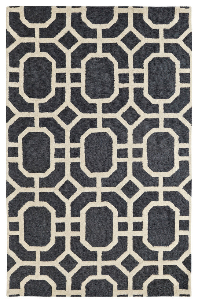 Palace Grey and Ivory Rug, 4''x6''