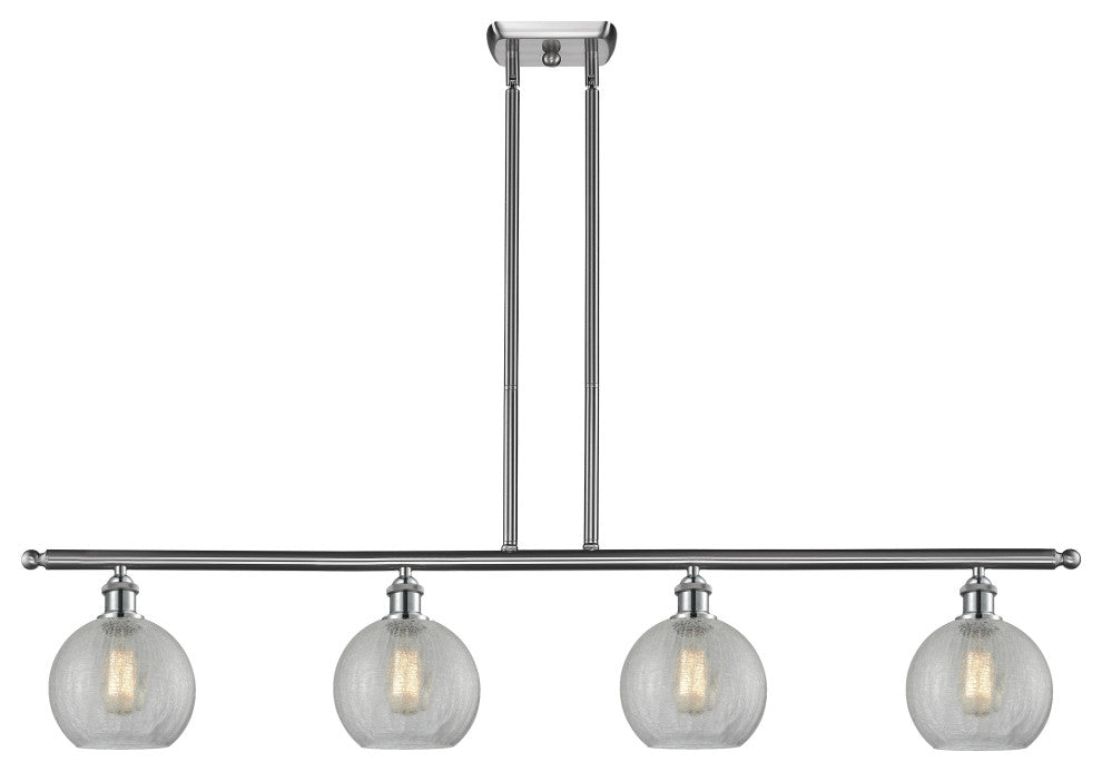 Innovations Lighting 516-4I-SN-G125-8-LED Athens 4 Light 48" Island Light