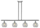 Innovations Lighting 516-4I-SN-G125-8-LED Athens 4 Light 48" Island Light