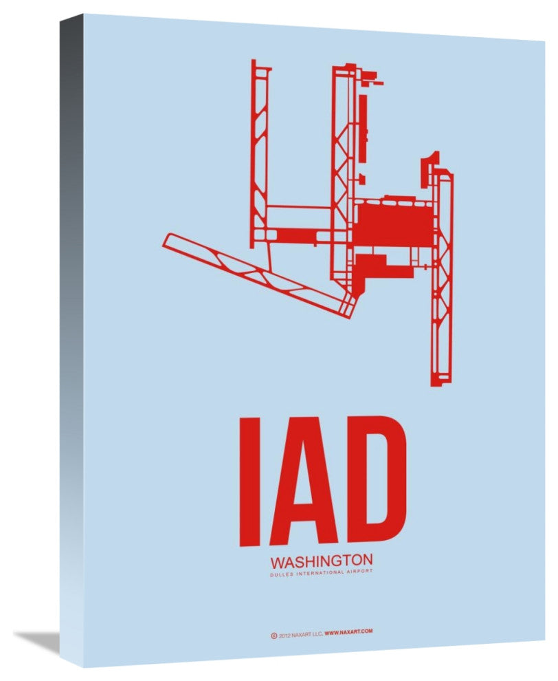 "IAD Washington Poster 2" Fine Art Print